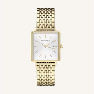 Rosefield Watch – The Boxy White Gold (33mm)